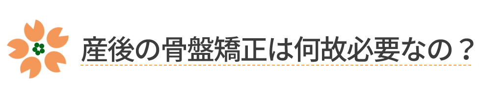 産後の骨盤矯正は何故必要なの?